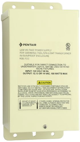 Pentair® 100W 12V-14V Pool  Landscape Rated Light Transformer | Low Voltage Power Supply | 619962