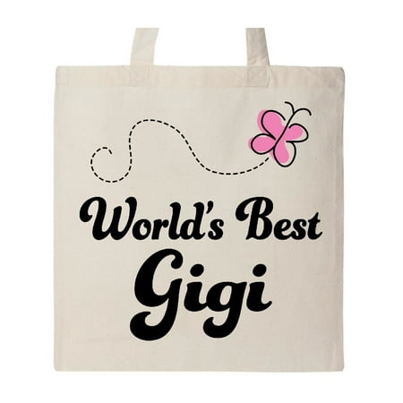 Worlds Best Gigi Grandma Tote Bag Natural One (Best Tote Bags For College)