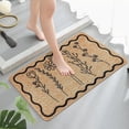 thumbnail image 6 of Absorbent Non Slip Bathroom Rug 16x24 Inch, Stain Resistant Clean Floor Mat, Indoor Doormat for Entryway Hallway Home Decor, Crystal Velvet Water Absorbent Mat with Anti Slip Backing, 6 of 7