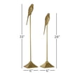 thumbnail image 3 of 33", 28"H Gold Aluminum Bird Sculpture, by DecMode (2 Count), 3 of 10