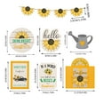 thumbnail image 3 of Bandeja decorativa Xchenda con diseño de girasol de verano, bandeja escalonada de madera estilo granja, adorno decorativo, 3 of 6