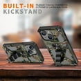 thumbnail image 3 of Camouflage Case for iPhone 15 with Metal Kickstand, Camo Phone Cover Built-in 360° Rotate Ring Stand Case for iPhone 15 MC Army Green, 3 of 7