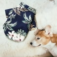 thumbnail image 2 of 3/2/1Pcs Summer Pet Polo Shirt Hawaiian Style Floral Dog Shirts Coconut Tree Pattern Printed Puppy T-Shirt Beach Dog Clothes For Small To Medium Dogs, 2 of 5