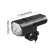 thumbnail image 3 of Horn Headlight Large Capacity Display Multi Function Charging Treasure Outdoor Riding Light, 3 of 6