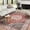 red, variant on 2*3ft/2*6ft/5*7ft/8*10ft/9*12ft/10*13ft Area Rug for Living Room, Washable Boho Vintage Floral Area Rugs, Soft Faux Lamb Velvet Rug & TPR Non-Slip Backing Carpet for Bedroom,Bathroom, Dining Room