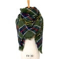thumbnail image 3 of Dvkptbk Foulards pour Femmes Mode Hiver Femmes Foulard Colorée Décontractée Foulard Carrée à Franges Châle Vêtements en Liquidation, 3 of 4
