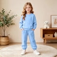 thumbnail image 5 of yboeqw Girls Clothes Fall Winter Outfits for Teen Girl Pullover Tops Pants Little Kids Girls Clothing Sets,Size 14-15 Years, 5 of 6