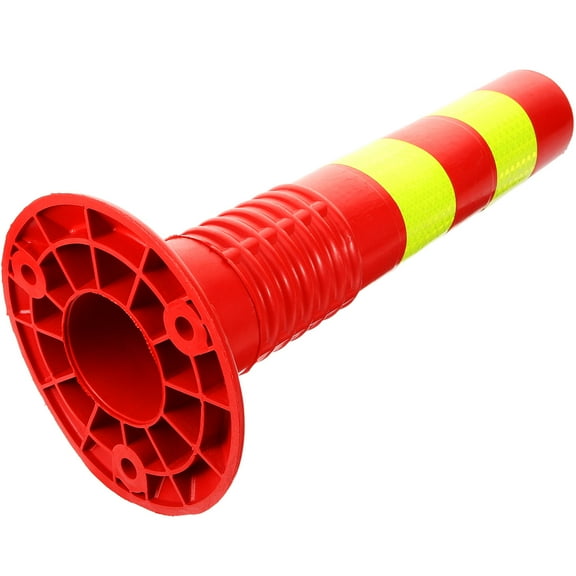 Red PU Safety Chain Fence Post for Outdoor Use with Quick Installation 1 Pack