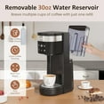 thumbnail image 2 of Single Serve Iced Coffee Maker with 3 Brewing Modes for  Pod and Ground Coffee, Compact Home Office Black, 2 of 6