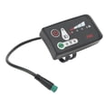 thumbnail image 1 of Electric Bike LED Display Control Panel, Waterproof 5P Male Plug Electric Bike Display Lightweight  For Modification For 22.2mm Handlebars 36V, 1 of 8
