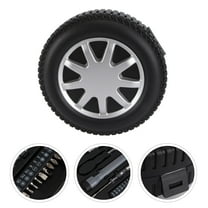 Mobutofu Shaped Tool Set Black Starter Tool Kit For Household 1 Set 7.3x7.3in