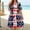 Multicolor, variant on Wedding Dresses for Bride Holiday July 4th Plus Size Independence Day Printed Pocket Multicolor L
