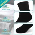 thumbnail image 4 of Holzlrgus Kids Athletic Crew Socks Boys Girls Cotton School Uniform Casual Basic Socks 6 Pairs, 4 of 6