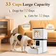 thumbnail image 3 of Automatic Dog Feeder with Camera WiFi: 33 Cups 5G App Control Easy Setup Cat Food Dispenser - HD 1080P Video Recording Timed Pet Feeder for Cat Dog Small-Pet, 3 of 4