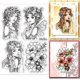 thumbnail image 1 of Sellos transparentes de hadas y flores para hacer tarjetas, sellos transparentes de abejas para álbumes de recortes, álbumes de fotos, diarios y decoración del hogar., 1 of 8