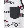 thumbnail image 2 of The Children's Place Baby & Toddler Boys Sleeveless Racecar Set, 2-Piece, Sizes 6M-5T, 2 of 4