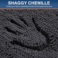 thumbnail image 2 of Smiry Bathroom Rugs Sets 2 Piece, Soft Absorbent Chenille Bath Rug Set, Non Slip Machine Washable Shaggy Bath Mats for Tub, Shower, and Floor (30x20+24x16, Dark Grey), 2 of 6