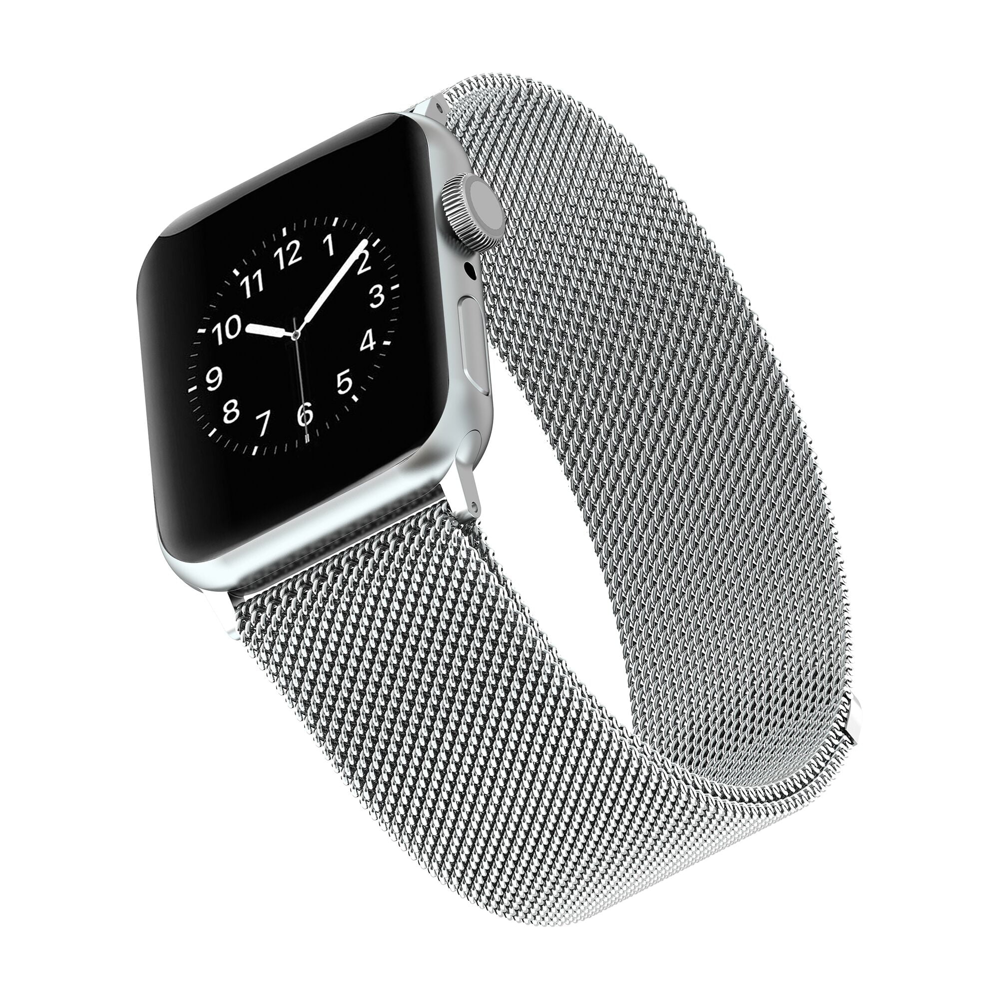WITHit - Stainless Steel Mesh Band for 42 & 44MM Apple Watch® - Silver