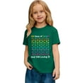 thumbnail image 3 of Gelikeya Happy 100 Days of School Shirt Boys Girls Casual Short Sleeve Hearts Graphic Tees Toddler Kids Summer Clothes Outfits Dark Green, 3-4 Years, 3 of 8