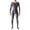 Grey, variant on Men's Exotic Apparel Glossy Suit with Transparent Pant Set and Vest for Bodybuilding Enthusiasts Black M