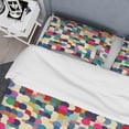 thumbnail image 4 of Designart 'Geometric Pattern with Circles' Modern & Contemporary Duvet Cover Set, 4 of 4