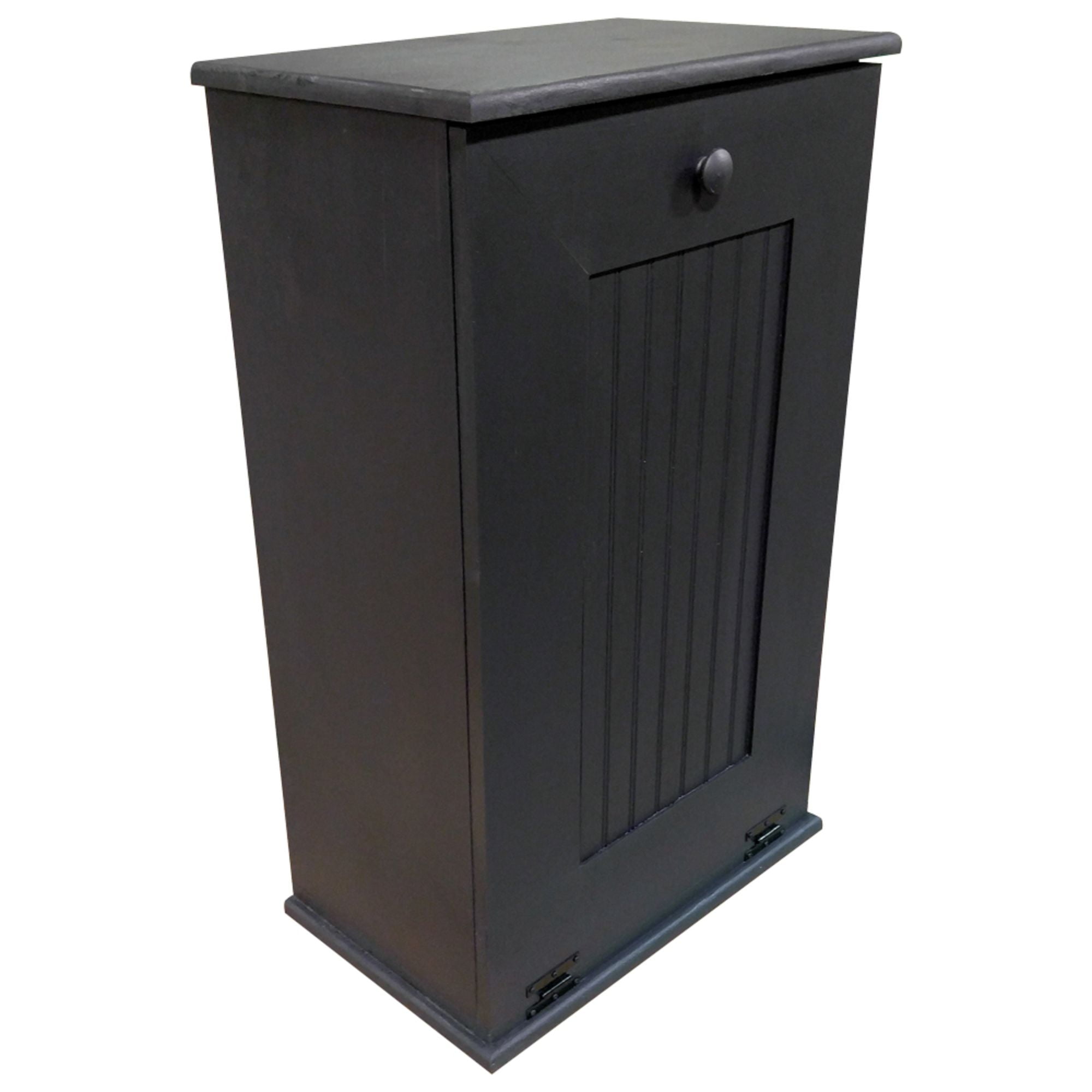 35.75" Black Large Tilt Out SolidFinished Trash Bin