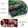 thumbnail image 6 of Red Plaid Christmas Round Area Rug 4Ft Washable Circle Rugs for Bedroom Dining Room, Xmas Tree Snowflake Checkered Winter Non-Slip Carpet Floor Mats Indoor Outdoor Carpet Runner Aesthetic Home Decor, 6 of 8