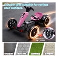 thumbnail image 5 of GDF Studio 12V Foldable Electric Kids Go Kart with Adjustable Seat, VA Wheels, Magenta, 5 of 9
