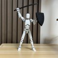 thumbnail image 4 of Robot Mechanical Toys Multi-Articular Figuras Mannequin Toy 3D impreso 20 cm múltiple para la escritorio, 4 of 9