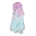 thumbnail image 3 of Girl Doll , High Elasticity Ball Joint Doll  Gradient Colors Long Curly  For 1/6 Doll DIY, 3 of 7