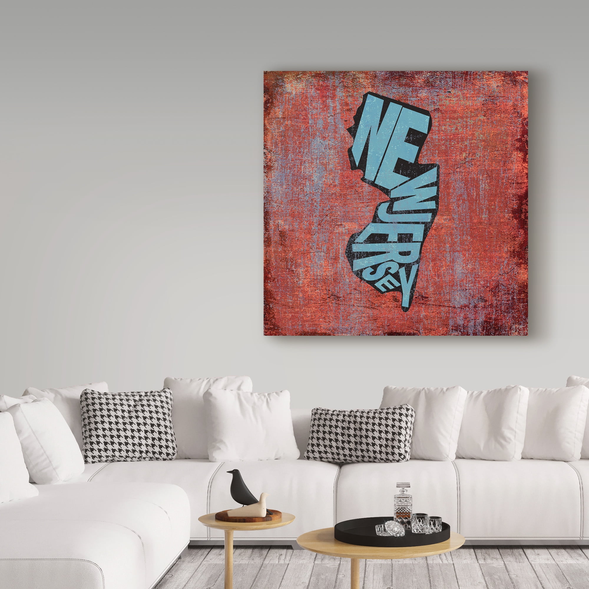 Trademark Fine Art 'New Jersey' Canvas Art by Art Licensing Studio