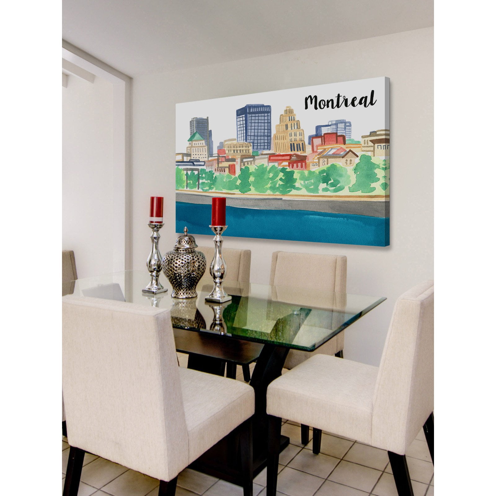 Marmont Hill "Old Montreal" by Molly Rosner Painting Print on Wrapped Canvas