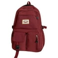 thumbnail image 2 of Meiiso Red School Backpack - Lightweight Water-Resistant, Large Inventory Clearance Flash Purchase, 2 of 9