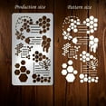 thumbnail image 3 of Metal Stencils for Craft Wood Burning Bees Stencils Stainless Steel Reusable Honey Comb Templates for Journaling Drawing Carving Engraving Scrapbooking 10cm Wide colorful, 3 of 9