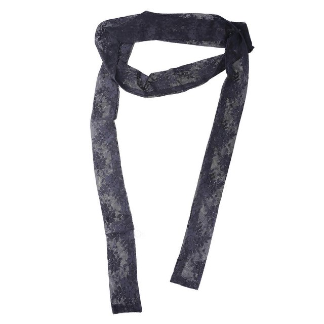 Lace Hair Scarf for Women Hand Tied Neck Scarf French Style Neckwear for Women Party Hairband Fashion Neckwear Necktie small white flowers