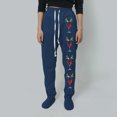 thumbnail image 3 of WILLBEST Fall Clothes Women Women Fashion Pants Comfy Pajama Bottom Straight Leg Drawstring Yoga Pants Breathable Color Block Pajama Sweatpants Chino Women, 3 of 4