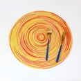thumbnail image 3 of Wind Color Satin Dyed Cotton Yarn Woven Anti Hot Placemat Party Fun Shaped Tea Round Suitable For Bar Office Gifts Home & Kitchen, 3 of 6