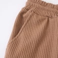 thumbnail image 6 of Besolor Men's Shorts Summer Casual Knee Length Elastic Waisted Drawstring Loose Workout Half Pants with Pockets(Small,Khaki), 6 of 7
