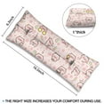 thumbnail image 4 of Vintage Pig Design Seat Belt Cushion for Surgery - Mastectomy & Chest Recovery Car Pillow with Watercolor Kawaii Pig Illustration, 4 of 7