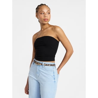 No Boundaries Cropped Textured Stitch Tank Top, Women's XXS-XXL