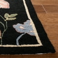 thumbnail image 3 of Safavieh Chelsea Emmet Bordered Wool Runner Rug, Black, 2'6" x 10', 3 of 11