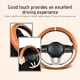 thumbnail image 4 of Funda de volante transpirable y antideslizante | Ajuste universal de 36 a 38 cm | Base antideslizante y forro de tela | Diseño con bloques de color para autos y camionetas, 4 of 9