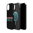 thumbnail image 2 of DistinctInk MagSafe Tough Case for Apple iPhone 15 Plus (6.7" Screen) - Half Truth Often Great Lie - Slim Profile Design, 2 of 6