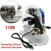 Manual Ribbon Coding Hot Foil Stamping Machine Batch Date Code Printer +Word Box