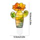 thumbnail image 3 of Inserto de decoración de maceta de acrílico | Adorno decorativo ligero transparente | Efecto visual transparente | Soporte multifuncional | Fácil limpieza | 5,5x10cm | 1 pieza, 3 of 9