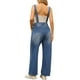 thumbnail image 3 of INSPIRAR CHIC Mono de mezclilla para mujer con bolsillos, atuendos de primavera, overoles holgados, talla M azul, 3 of 6