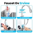thumbnail image 4 of Commercial Sink with Cold and Hot Water Pipe and pull-out Faucet, Free-Standing Commercial Sink, Stainless Steel Single Bowl Sink Basin for Catering, 4 of 10
