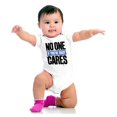 thumbnail image 4 of Funny Sarcasm No One Cares Youre Busy Gender Neutral Printed Baby Bodysuit Brisco Brands NB, 4 of 6
