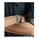 thumbnail image 2 of Pulsera Xtellar Cubana Plata De Acero Inoxidable Hombre Con Doble Color plata 21cm, 2 of 5