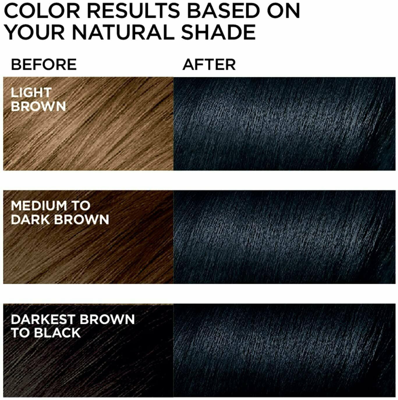 L'Oreal Feria Multi-Faceted Shimmering Colour, 21 Bright Blackch - (Pack of 3)